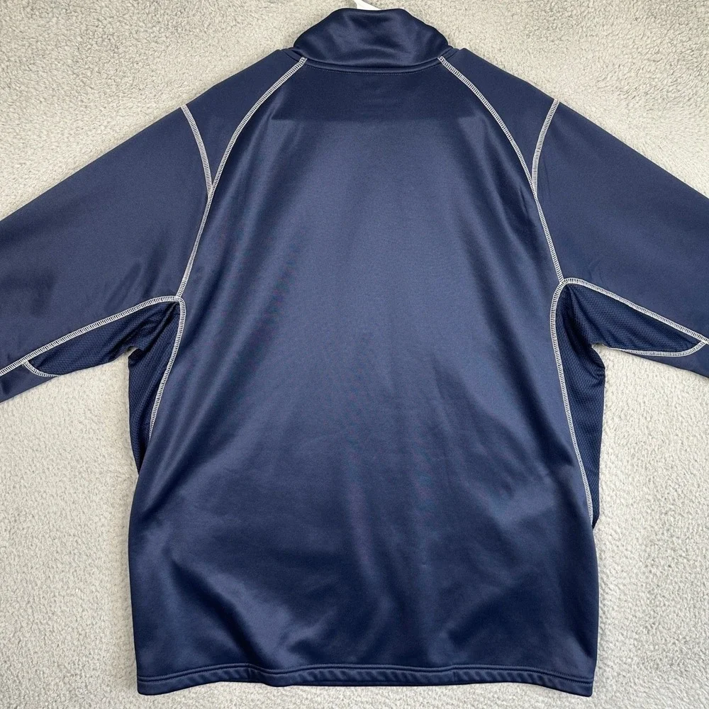Nike Shirt Mens XL Navy Blue Therma-FIT Quarter Zip Pullover Fleece Long Sleeve